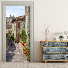 Türtapete - ITALIENISCHE GASSE TOSKANA