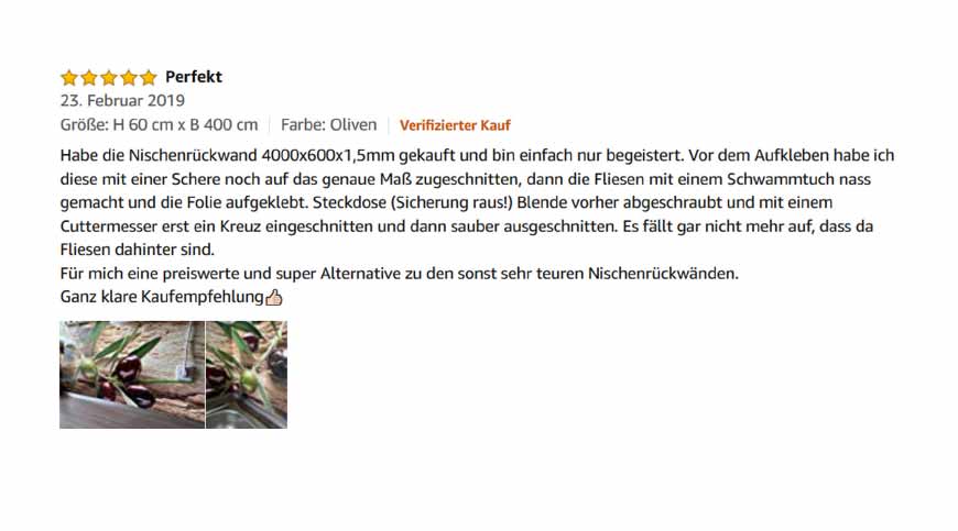 Stickerprofis Küchenrückwand Bewertungen 2 Stickerprofis Küchenrückwand Bewertungen 2